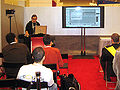 Luc Bolduc of Softimage giving COLLADA presentation.